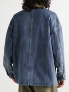 Visvim - Social Sculpture Corduroy-Trimmed Denim Jacket - Blue