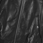 Rick Owens Men's Leather Flight Bomber Jacket in Black