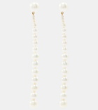 Sophie Bille Brahe Piazza 18kt gold drop earrings with freshwater pearls