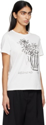 Weekend Max Mara White Nervi T-Shirt