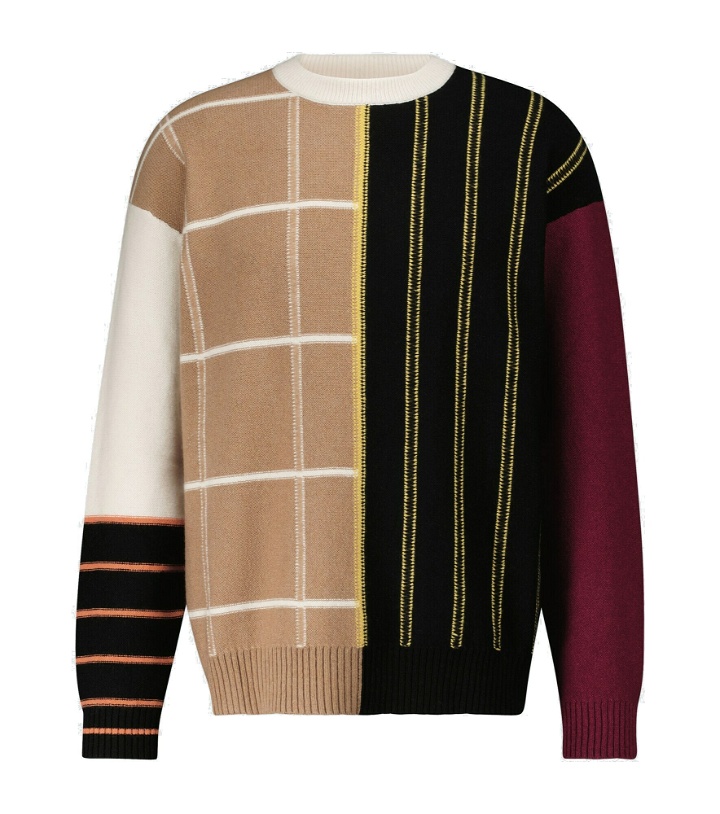Photo: Loewe - Patchwork striped cashmere sweater