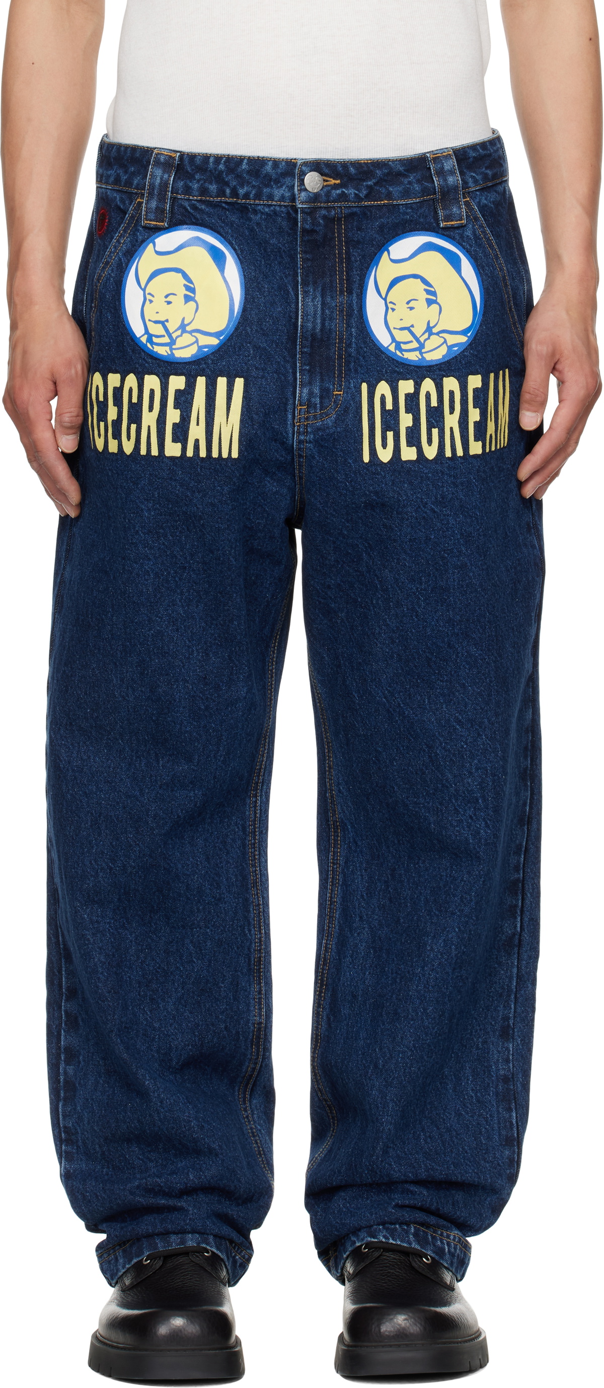ICECREAM Blue 'Ice Cream' Cowboy Denim Jeans