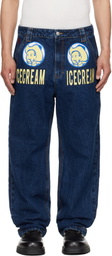 ICECREAM Blue 'Ice Cream' Cowboy Denim Jeans