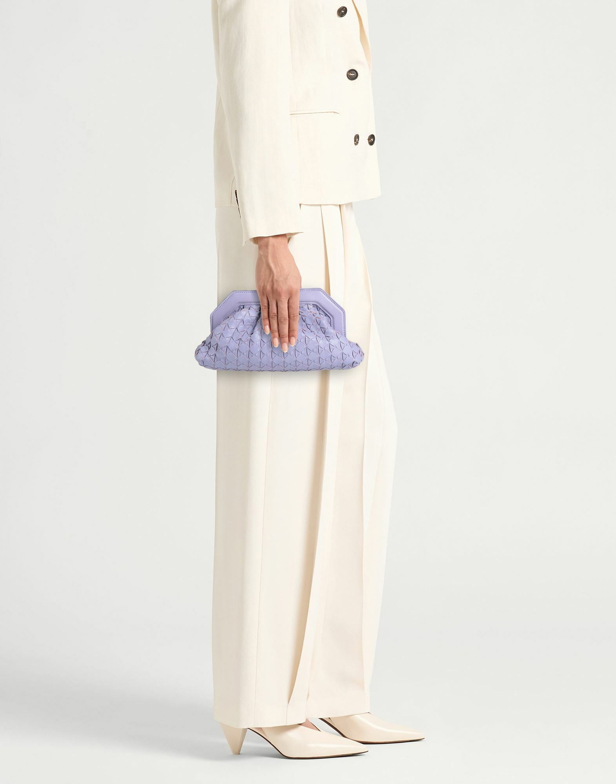 Serapian Womens Clutch Lilac