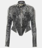 KNWLS Cropped leather jacket