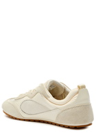 Tory Burch Field Panelled Suede Sneakers Cream