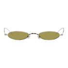 Gentle Monster Silver and Yellow Vector Sunglasses