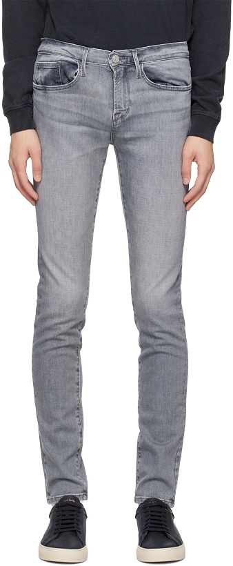 Photo: FRAME Gray 'L'Homme Skinny Degradable' Jeans