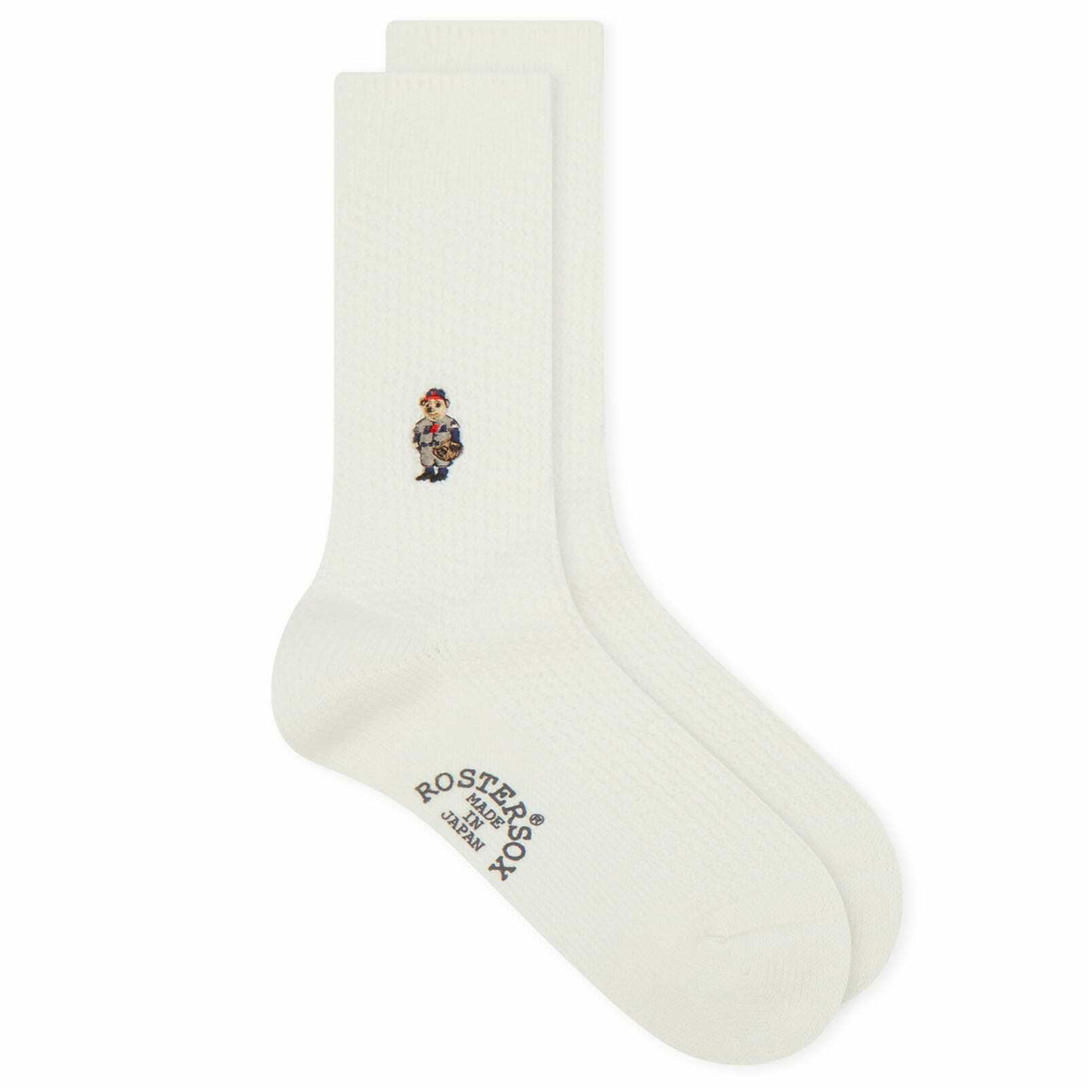 Rostersox Bear Socks in White