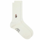 Rostersox Bear Socks in White
