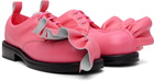 Comme des Garçons Homme Plus Pink KIDS LOVE GAITE Edition Frilled Derbys
