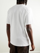 Nike - Sportswear Premium Essentials Logo-Embroidered Cotton-Jersey T-Shirt - White