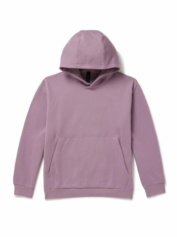 Photo: Lululemon - Steady State Cotton-Blend Jersey Hoodie - Purple