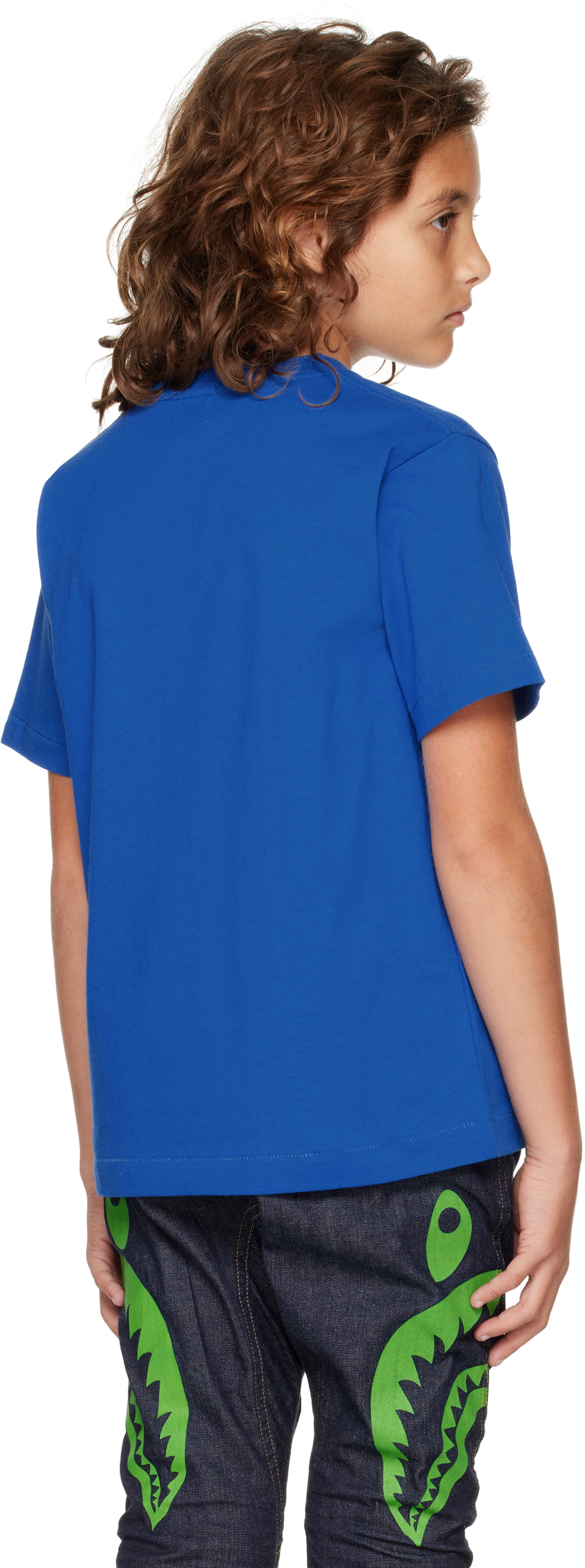 BAPE Kids Blue Baby Milo On Bape Summer T-shirt