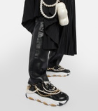 Junya Watanabe Embellished leather sneakers