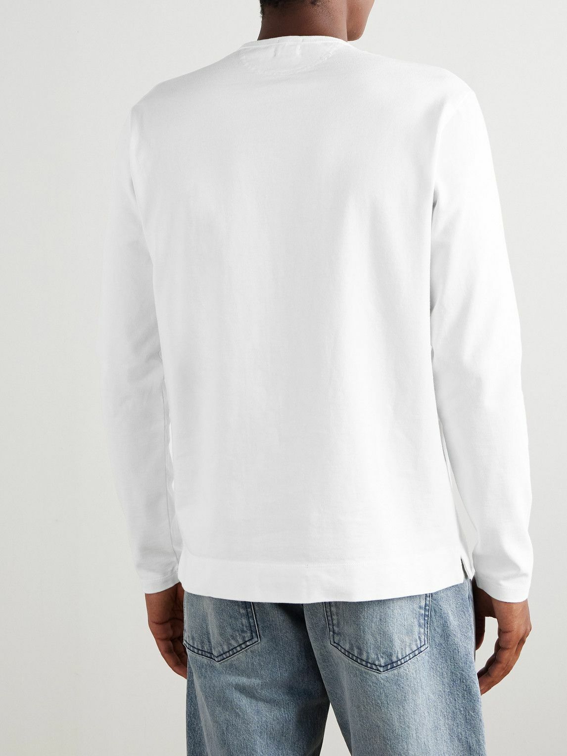 Massimo Alba - Manchester Cotton-Jersey Henley T-Shirt - White