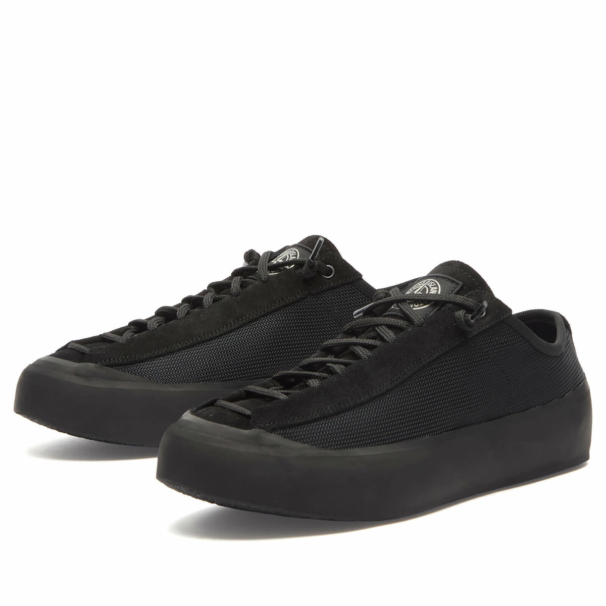 Stone Island Men's Low Top Sneakers in Black