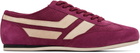 TOM FORD Purple Perforated Suede Brook Sneakers