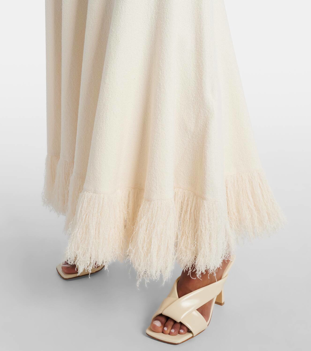 Bottega Veneta Knitted cotton-blend maxi skirt