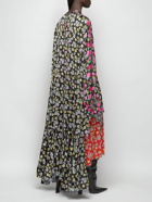 BALENCIAGA - Printed Satin Long Dress