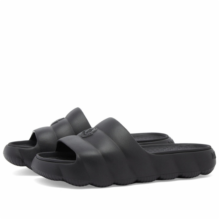 Photo: Moncler Women's Lilo Slides Shoes in Black