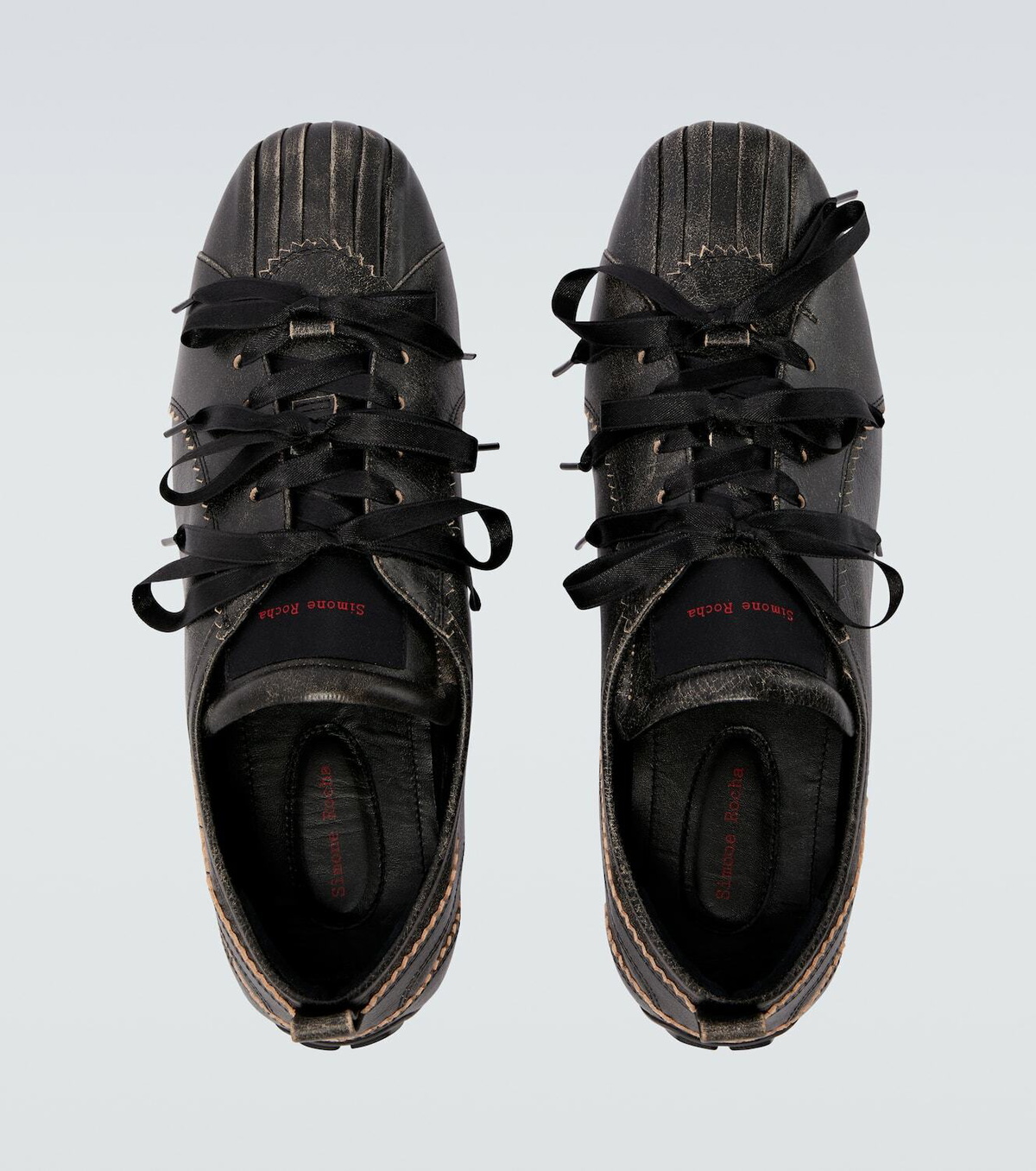 Simone Rocha Ballerina Grip leather sneakers