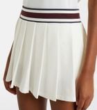 Tory Burch Striped pleated tennis skirt