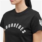 Courrèges Women's Ac Straight Printed T-Shirt in Black