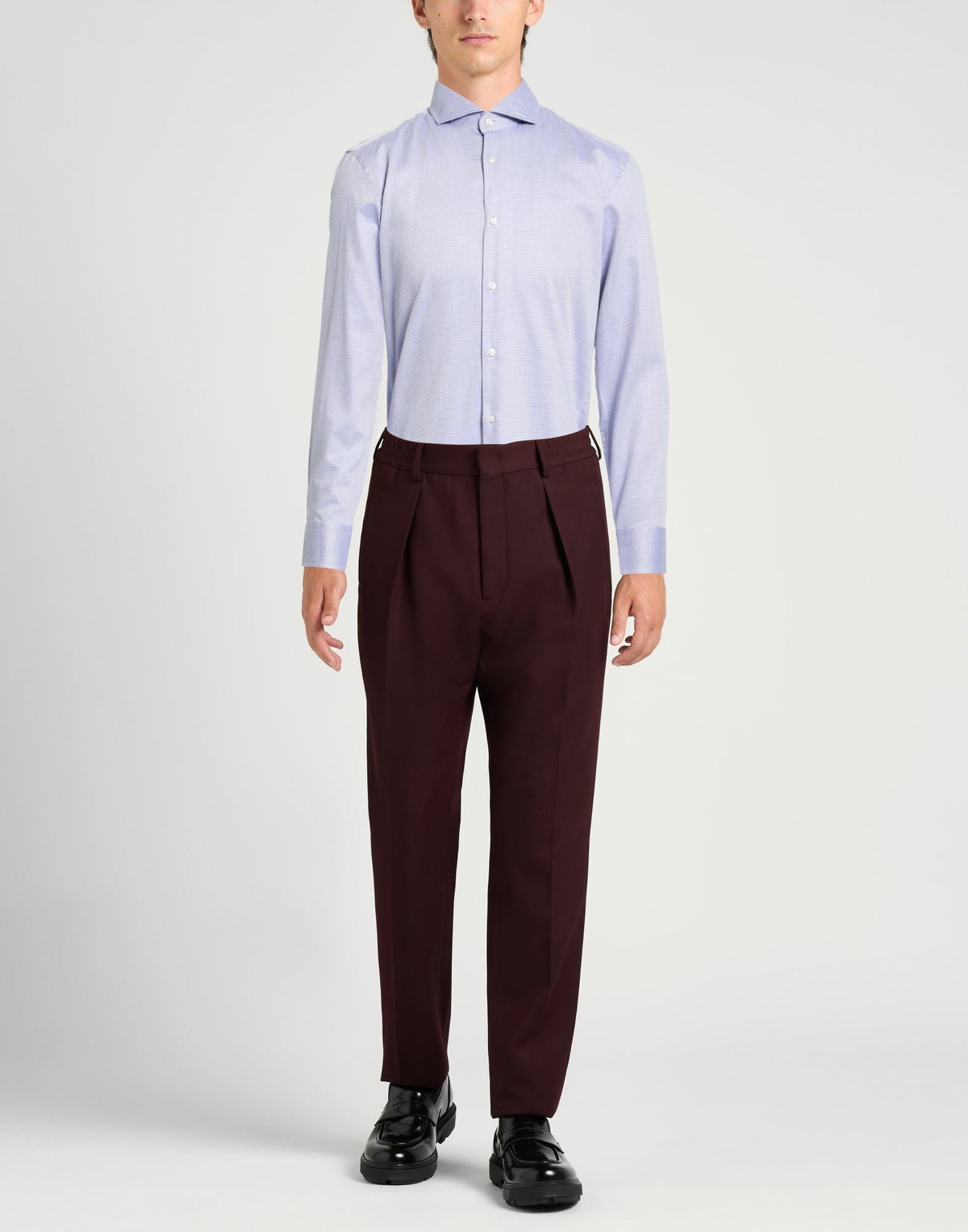 Boss Mens Shirt Dark in Purple