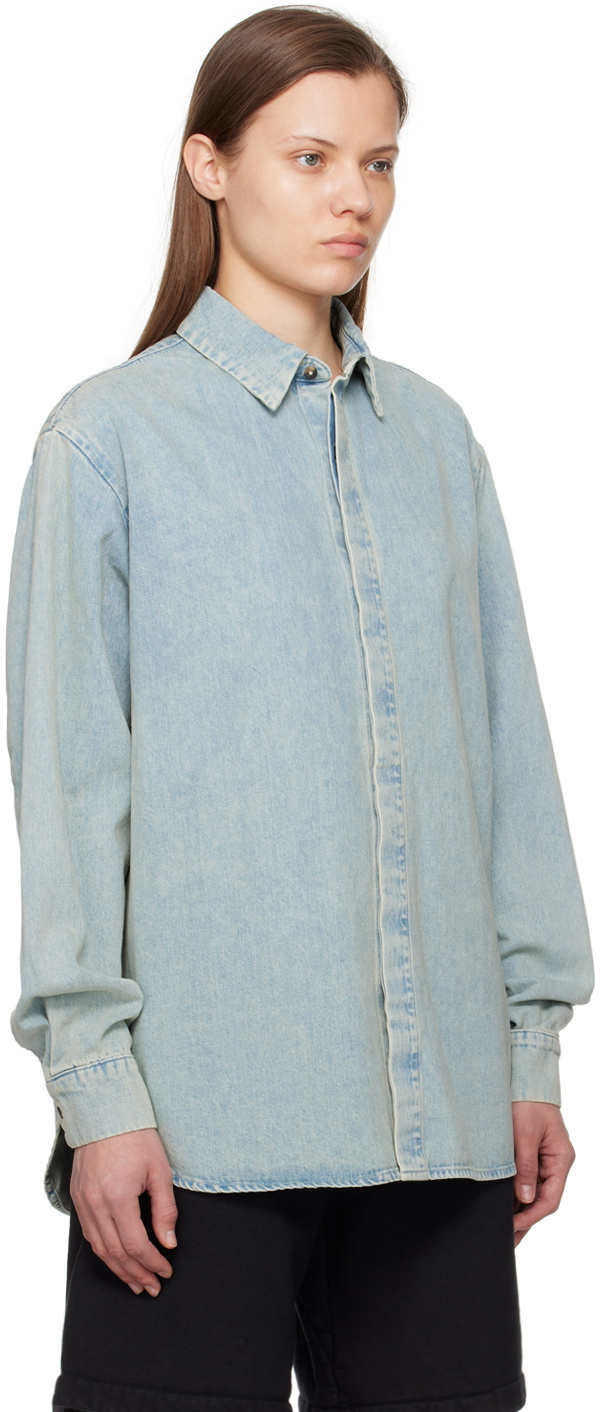 Fear of God Blue Faded Denim Shirt