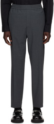 Calvin Klein Gray Slim-Fit Trousers