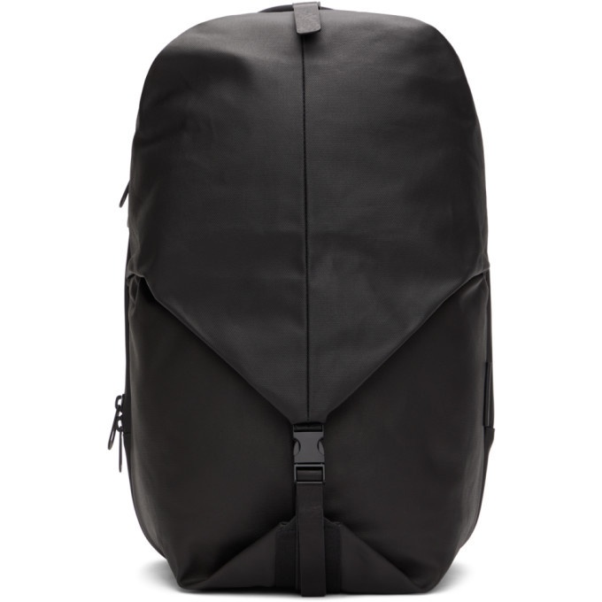Photo: Cote and Ciel Black Coated Canvas Small Oril Backpack