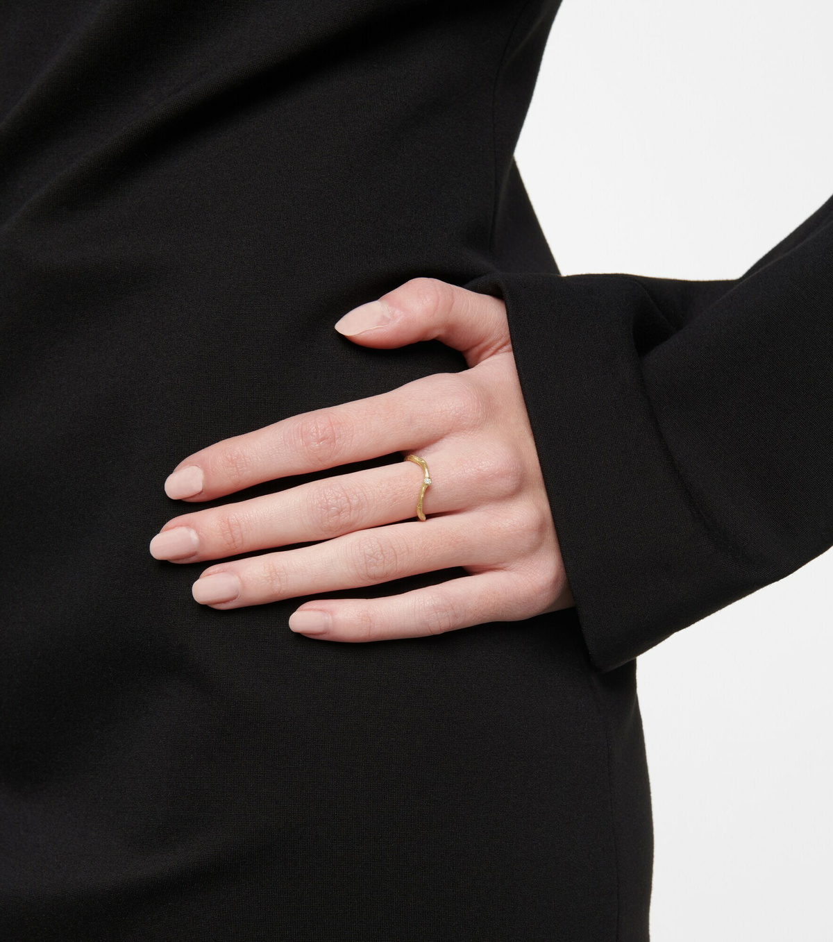 Elhanati - Solitaire 18kt gold ring with diamond