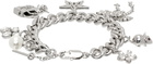 Marc Jacobs Silver 'Cats Out of the Bag' Charm Bracelet