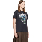 GANNI Black Flowers T-shirt