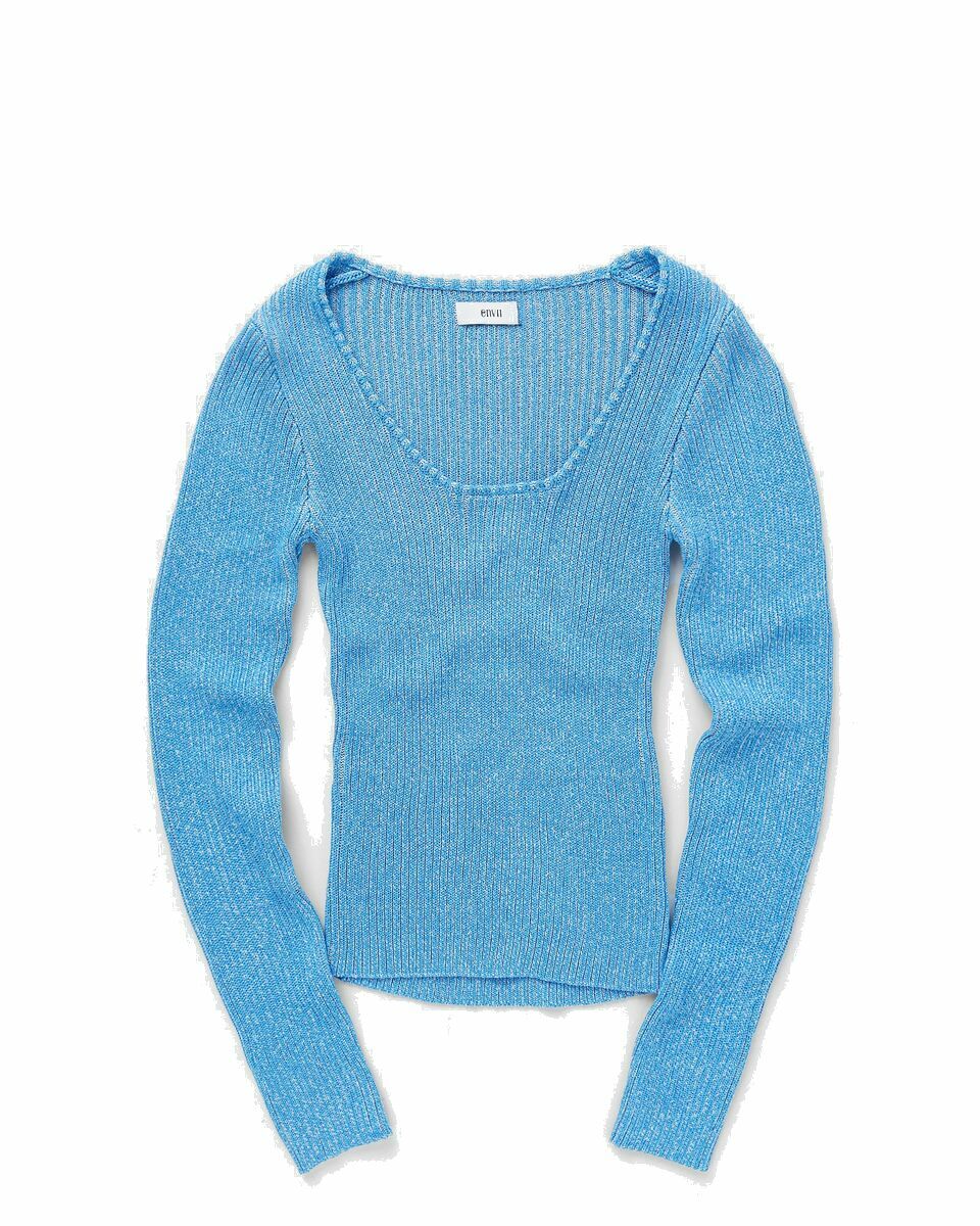 Photo: Envii Ensmallwood Ls Knit 7120 Blue - Womens - Pullovers