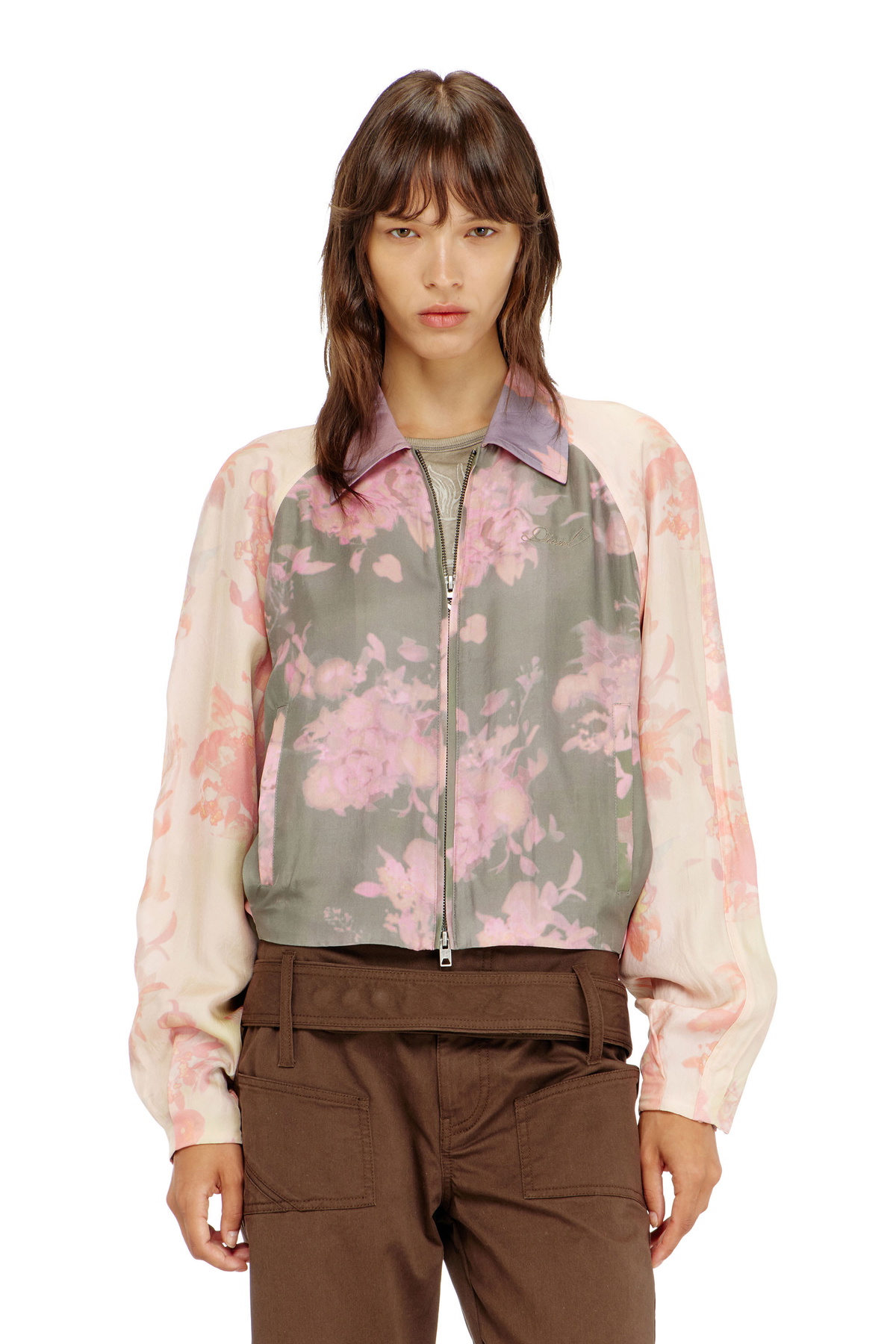 Diesel G Kamila Jacket Beige Bomber Jackets Diesel