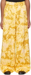 Dries Van Noten Yellow Pannan Trousers