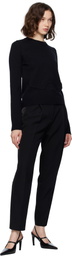 Erdem Black Straight Trousers