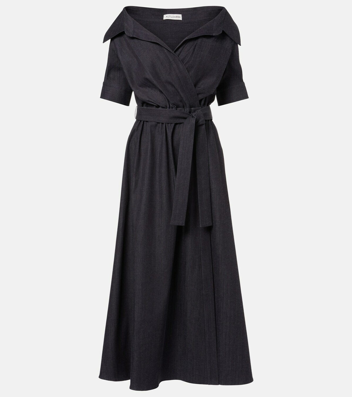 Altuzarra Lydia wrapped denim midi dress
