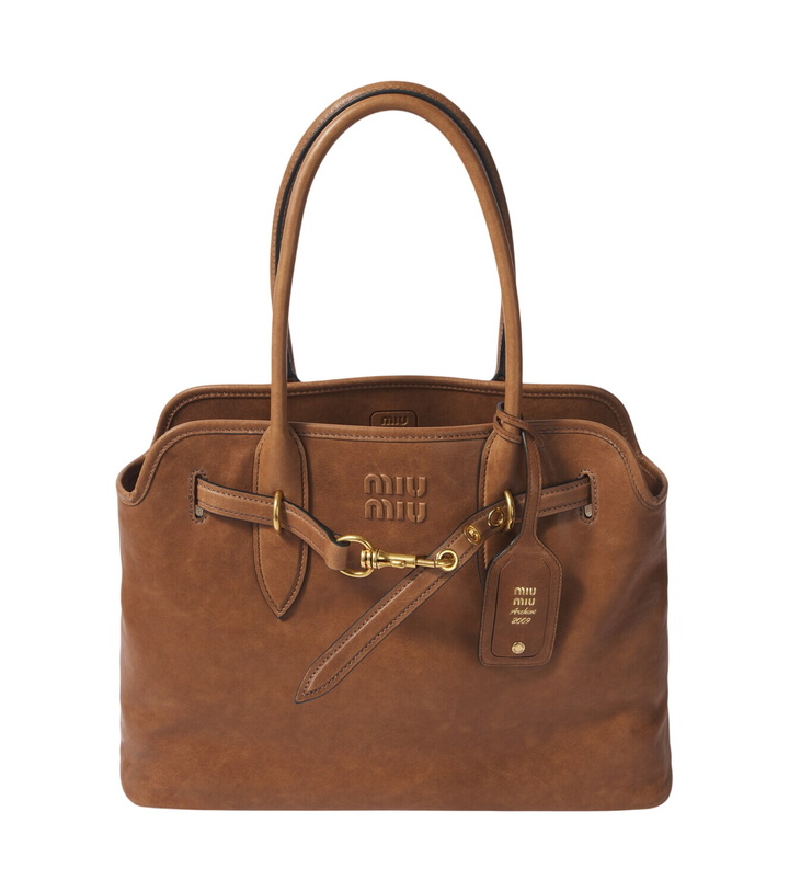 Photo: Miu Miu Aventure leather tote bag