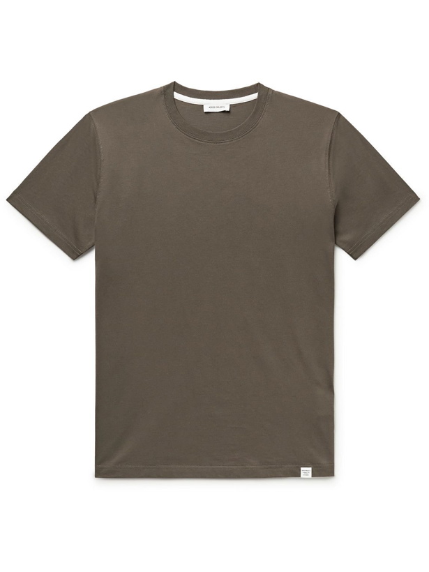Photo: Norse Projects - Niels Organic Cotton-Jersey T-Shirt - Brown