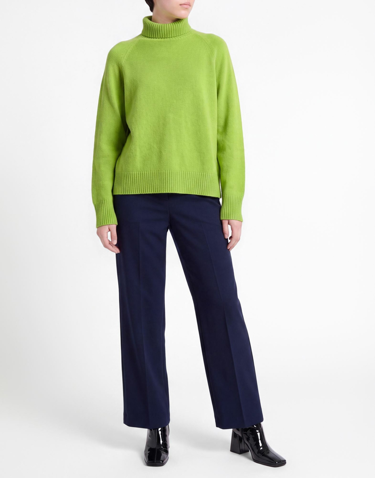 Laneus Womens Turtleneck Lime in Green