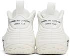 Comme des Garçons Homme Plus White Nike Edition Air Foamposite One Sneakers