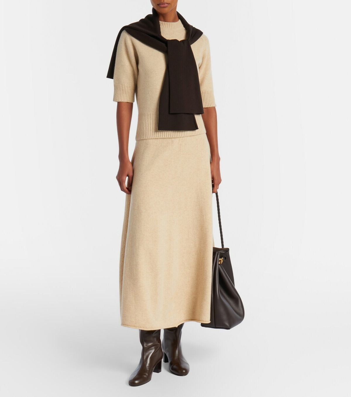 Extreme Cashmere N°388 Ease cashmere-blend maxi skirt