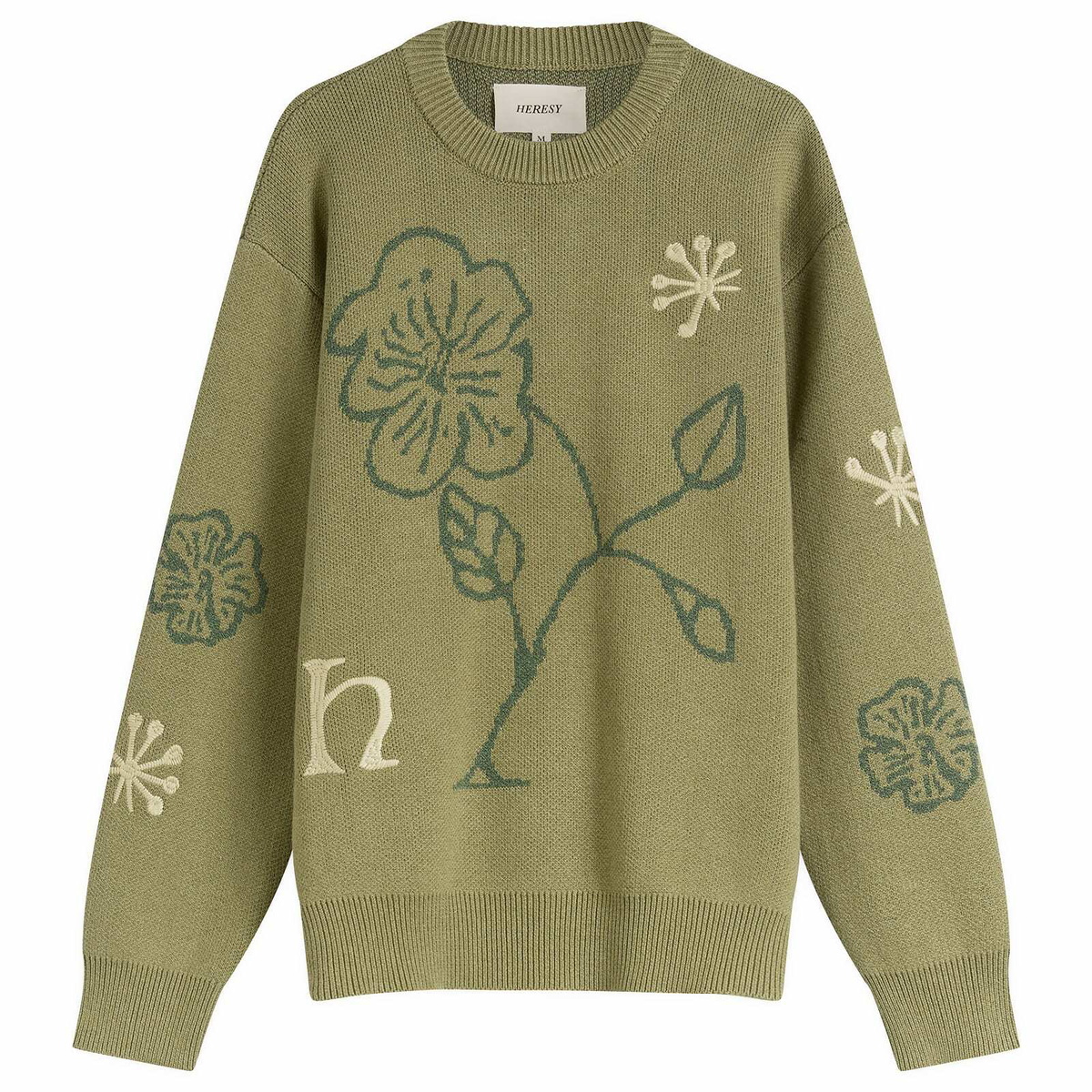 Heresy Men's Malva Knit Jumper in Green