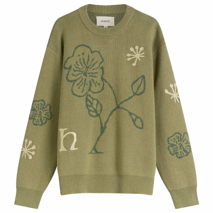 Photo: Heresy Men's Malva Knit Jumper in Green