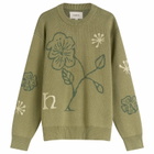 Heresy Men's Malva Knit Jumper in Green