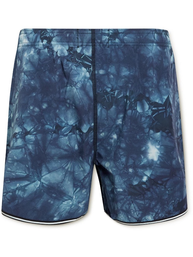 Photo: Reigning Champ - Ryan Willms Straight-Leg Tie-Dyed Stretch-Shell Shorts - Blue