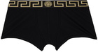 Versace Underwear Two-Pack Black Greca Border Boxers